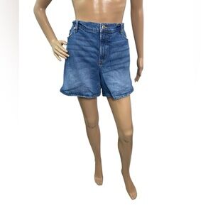 Loft Women’s Size 32/14 Mid Rise Light Blue The Roll Shorts Denim Jean